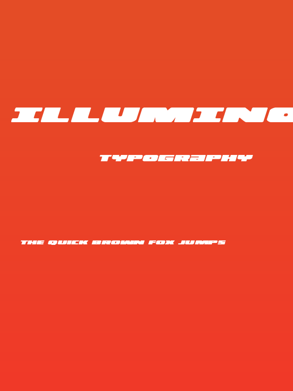 Illumino Expanded Italic Poster