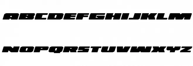 Illumino Expanded Italic Caratteri MINUSCOLO