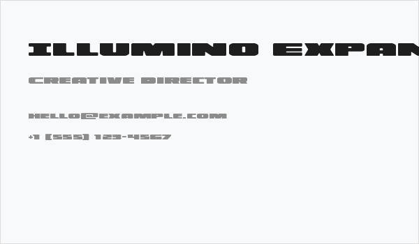 Illumino Expanded Business Card
