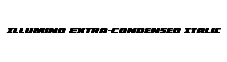 Illumino Extra-Condensed Italic  Free Fonts Download