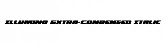 Illumino Extra-Condensed Italic 