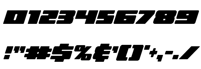 Illumino Extra-Condensed Italic Font OTHER CHARS
