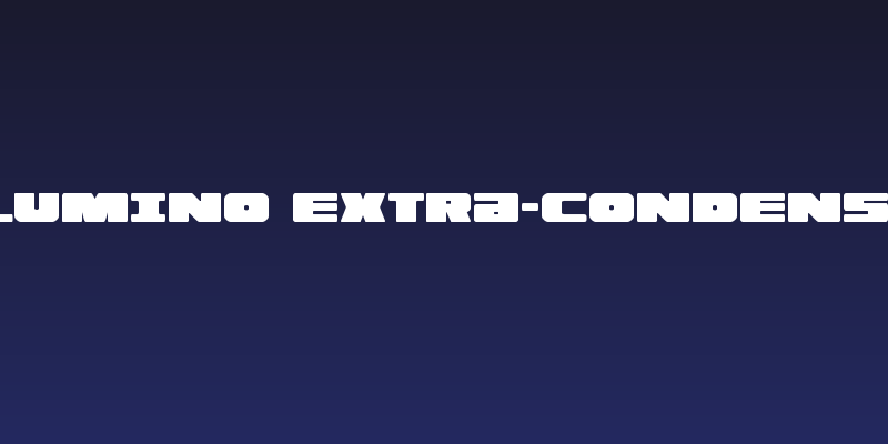 Illumino Extra-Condensed Social Header