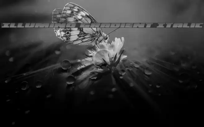 Illumino Gradient Italic Font examples