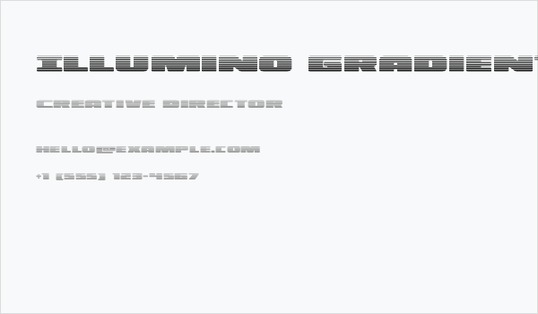 Illumino Gradient Business Card