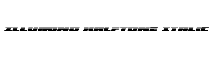 Illumino Halftone Italic  नि: शुल्क फ़ॉन्ट्स डाउनलोड
