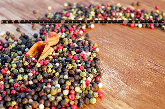 Illumino Halftone Italic Example 1