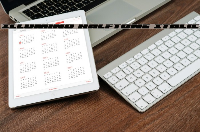 Illumino Halftone Italic Example 3