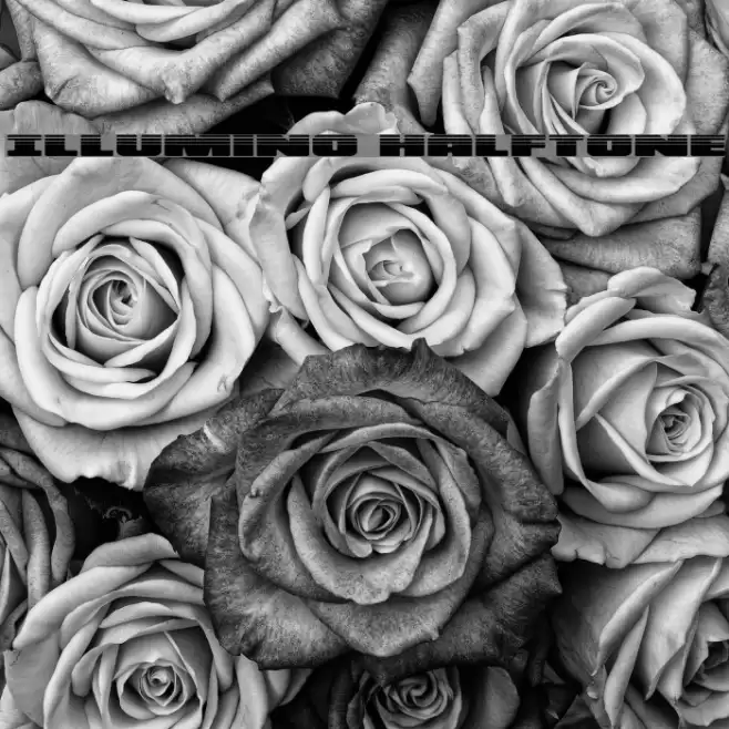 Illumino Halftone Font examples