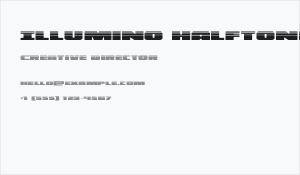 Illumino Halftone Business Card
