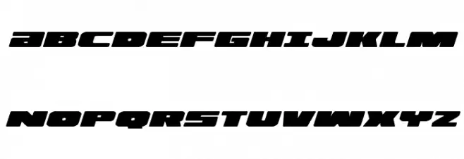 Illumino Italic फ़ॉन्ट अपरकेस