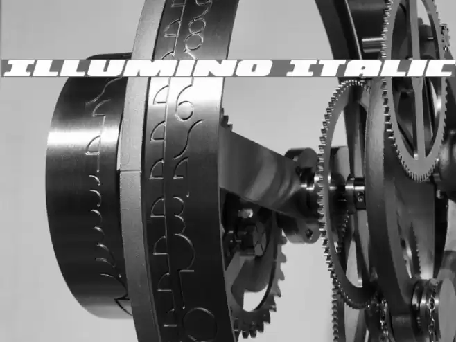 Illumino Italic Font examples