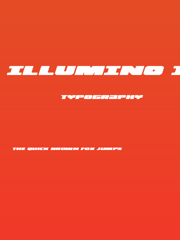 Illumino Italic Poster