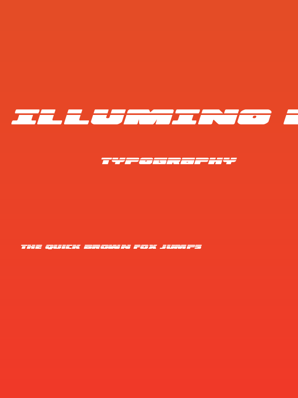 Illumino Laser Italic Poster