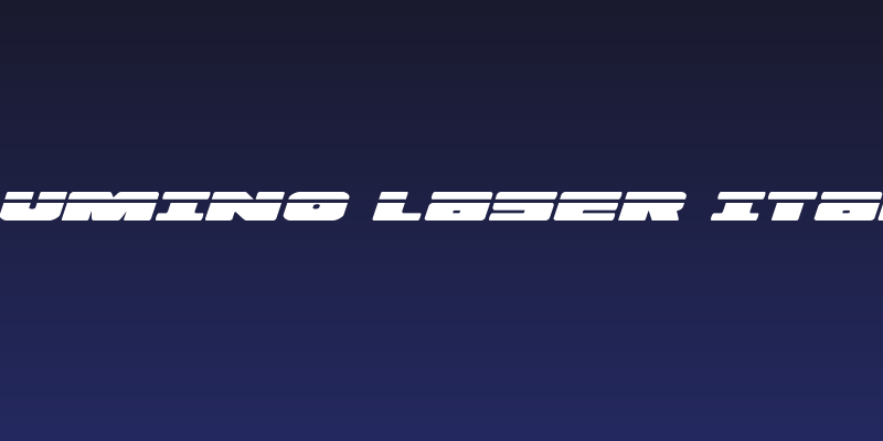 Illumino Laser Italic Social Header