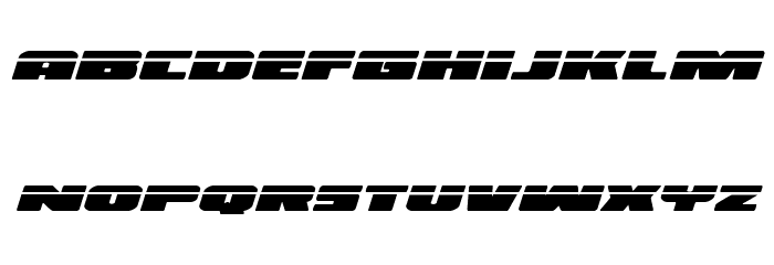 Illumino Laser Italic Font LOWERCASE