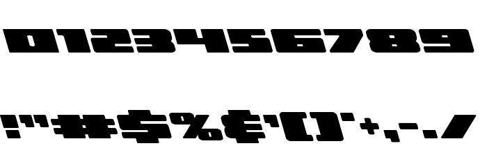 Illumino Leftalic Font OTHER CHARS
