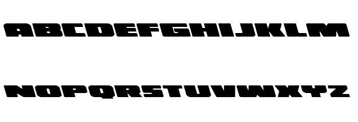 Illumino Leftalic Font LOWERCASE