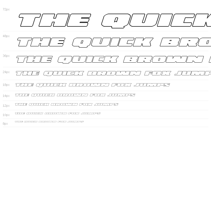 Illumino Outline Italic Waterfall