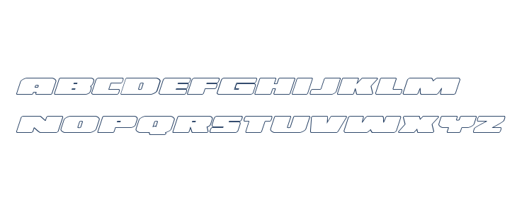 Illumino Outline Italic Lowercase