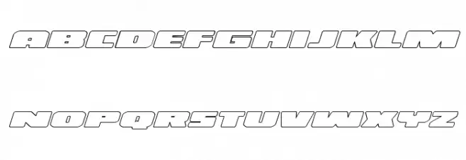 Illumino Outline Italic Fuentes MINÚSCULAS