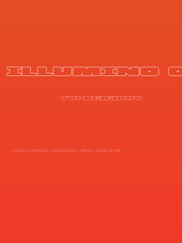 Illumino Outline Poster