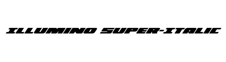 Illumino Super-Italic  Free Fonts Download