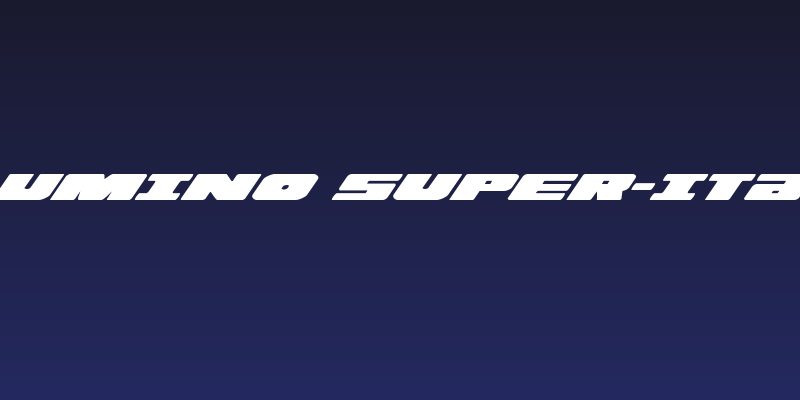 Illumino Super-Italic Social Header