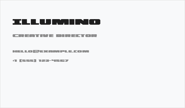 Illumino Business Card