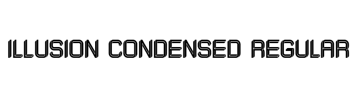 Illusion Condensed Regular  Скачать бесплатные шрифты