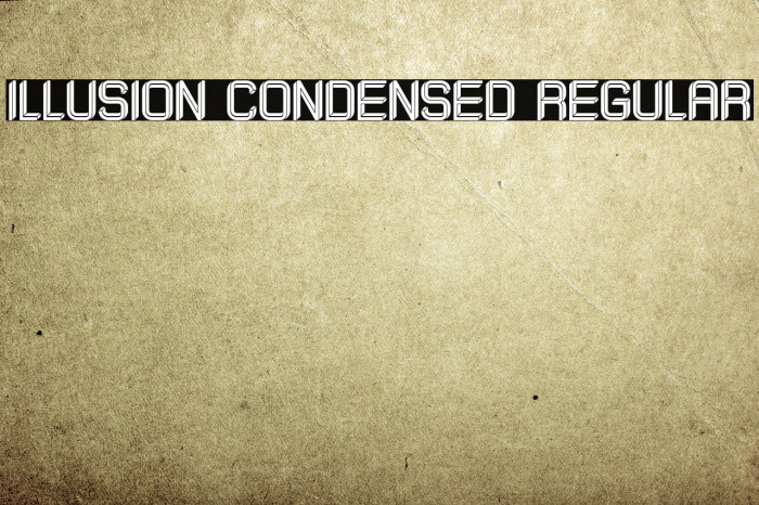 Illusion Condensed Regular Example 1