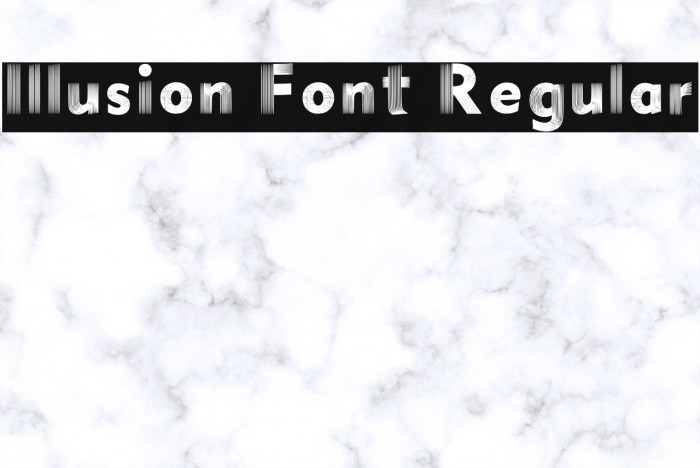 Illusion Font Regular Font examples