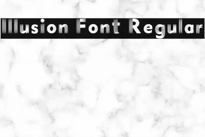 Illusion Font Regular Font examples