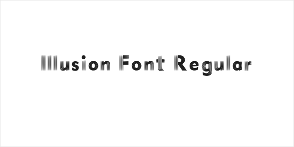 Illusion Font Regular Logo