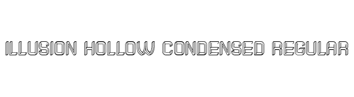 Illusion Hollow Condensed Regular  Fuentes Gratis Descargar