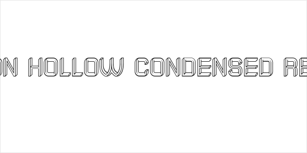 Illusion Hollow Condensed Regular Logo