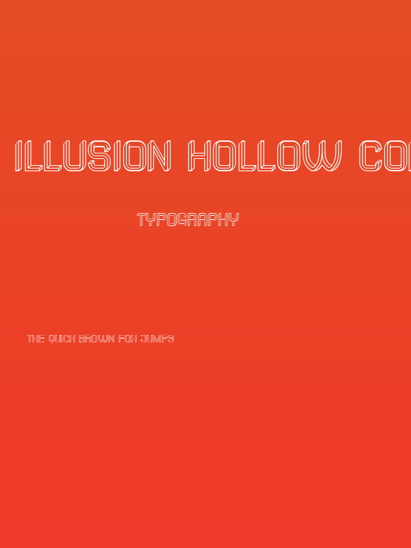 Illusion Hollow Condensed Regular Poster