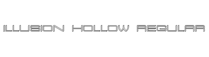 Illusion Hollow Regular  les polices de caractères gratuit tlcharger