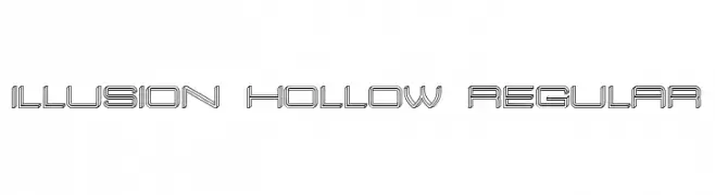 Illusion Hollow Regular  Descarca Fonturi Gratis