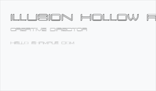 Illusion Hollow Regular Business Card