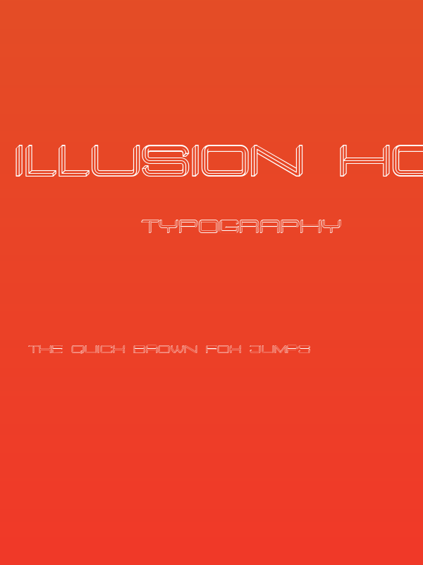Illusion Hollow Regular Poster