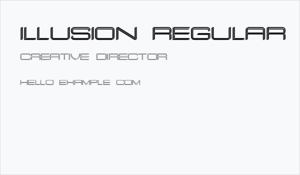 Illusion Regular Business Card