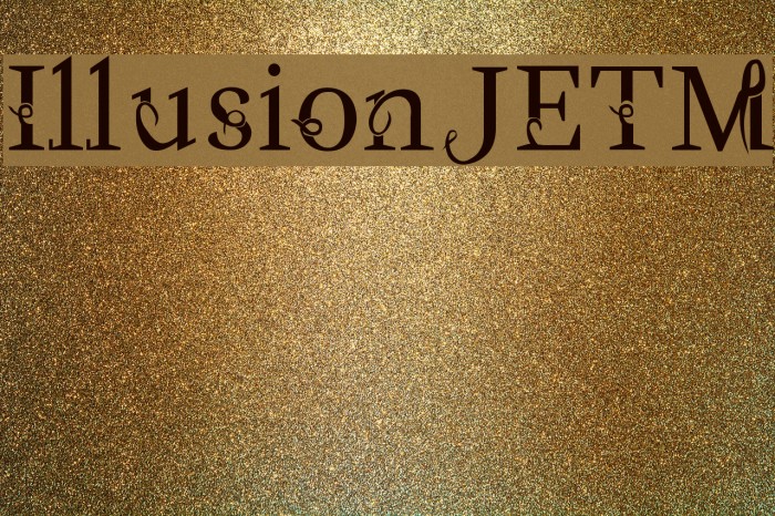 IllusionJETM Font examples