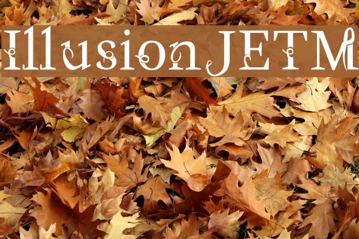 IllusionJETM Font examples