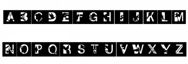 IllustratedAlphabet Fonte MAIÚSCULAS