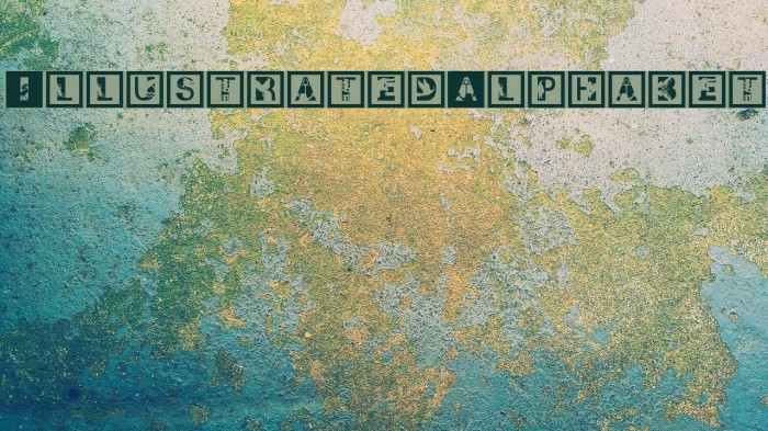 IllustratedAlphabet Font examples