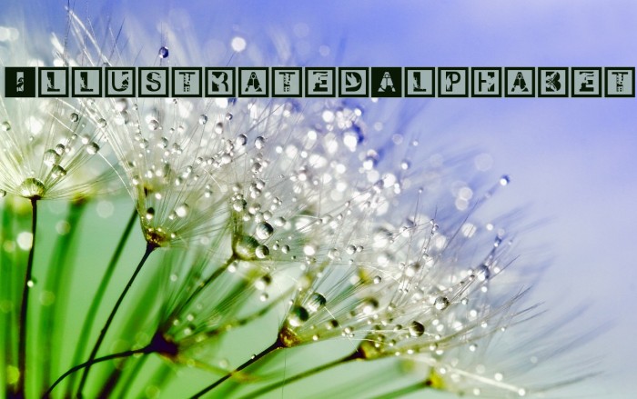 IllustratedAlphabet Font examples