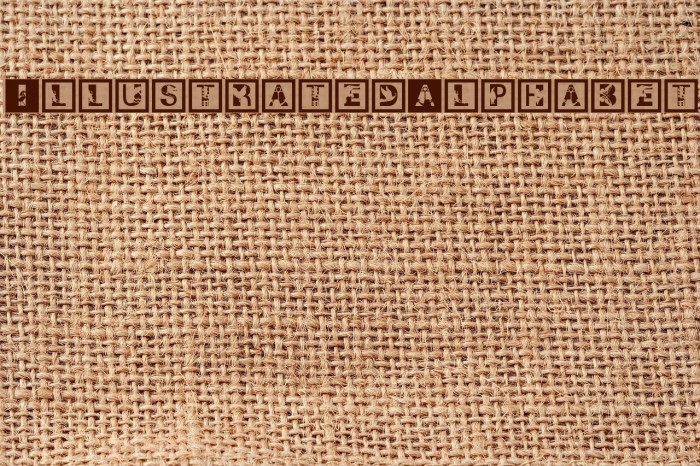 IllustratedAlphabet Font examples
