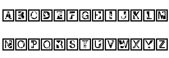 IllustratedAlphabet Font LOWERCASE