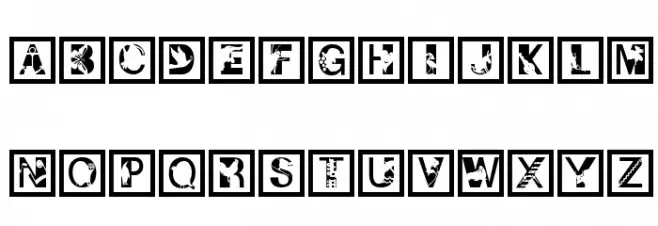 IllustratedAlphabet Caratteri MINUSCOLO